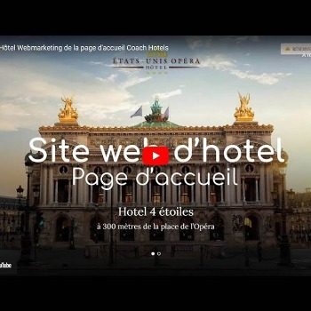 Création de site web d'hôtel : La page d'accueil