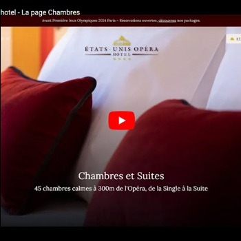 Création d'un site web d'hôtel : La page Chambres