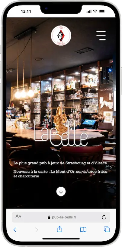 Site Web Coach Hotels_Pub La belle