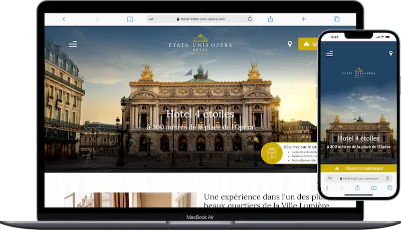 Site Web Coach Hotels_Hotel Etats Unis Opéra