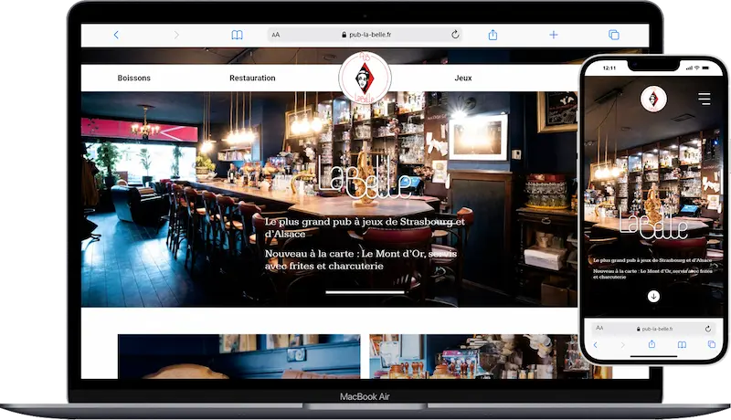 Site Web Coach Hotels_Pub La belle