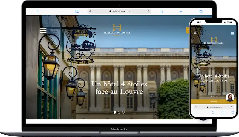 Site Web Coach Hotels_Relais du Louvre